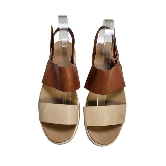 Vince Womens Westport Colorblock Leather Platform Slingback Sandals Size 7.5 - Picture 2 of 11